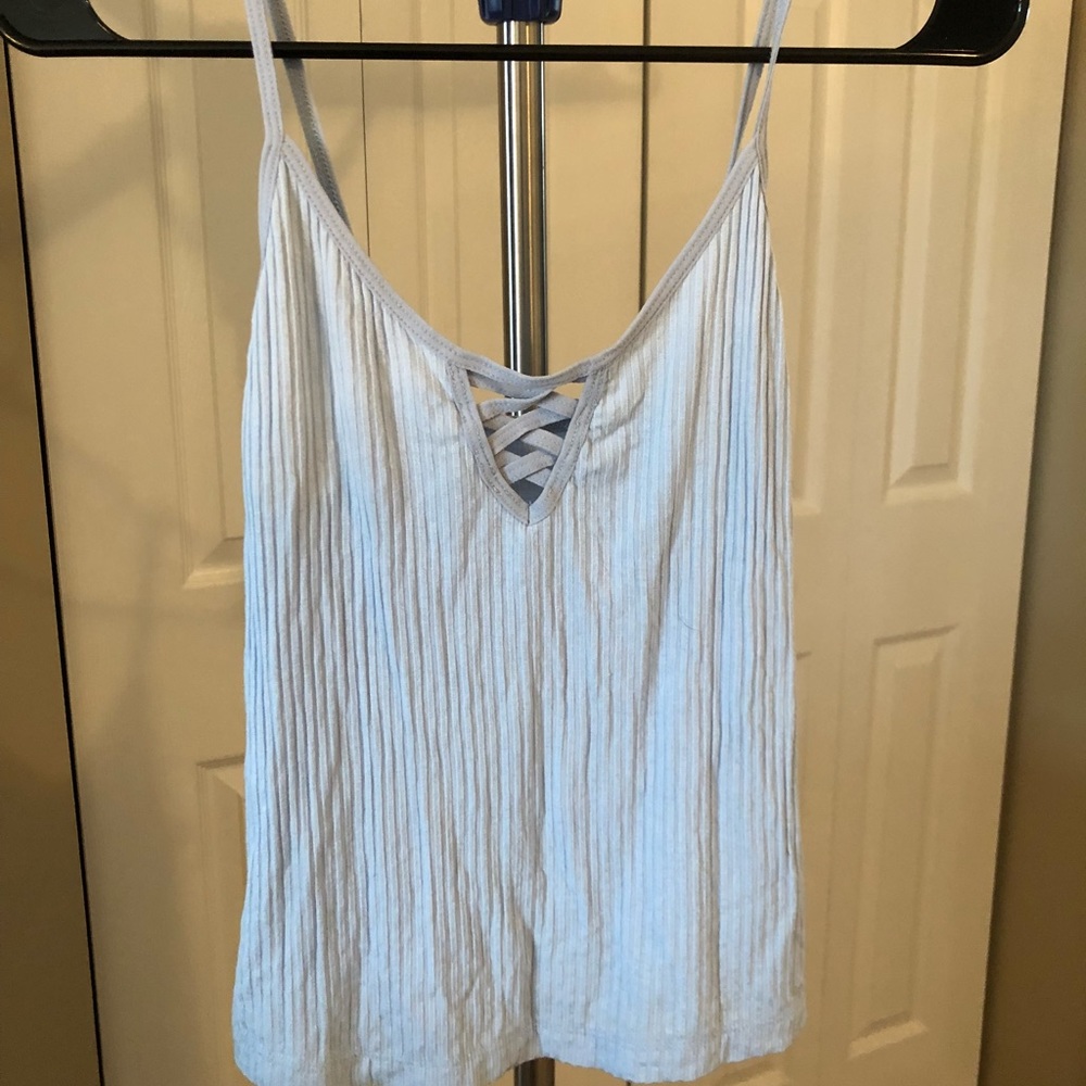Lace v-neck tank top